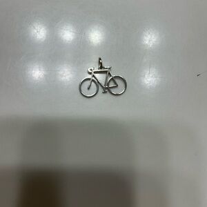 Silver Bicycle Charm Pendant